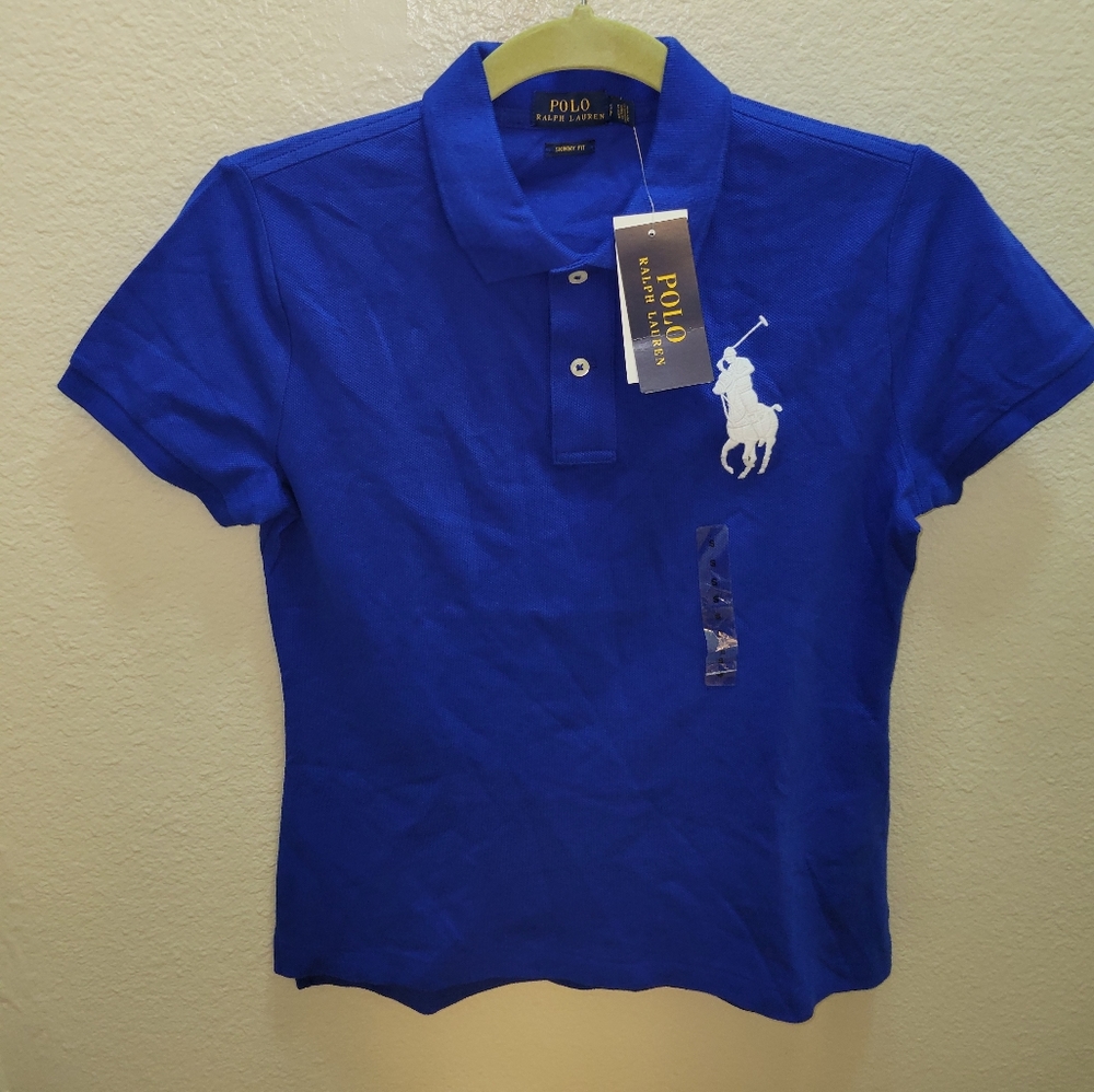 Women Blue Polo